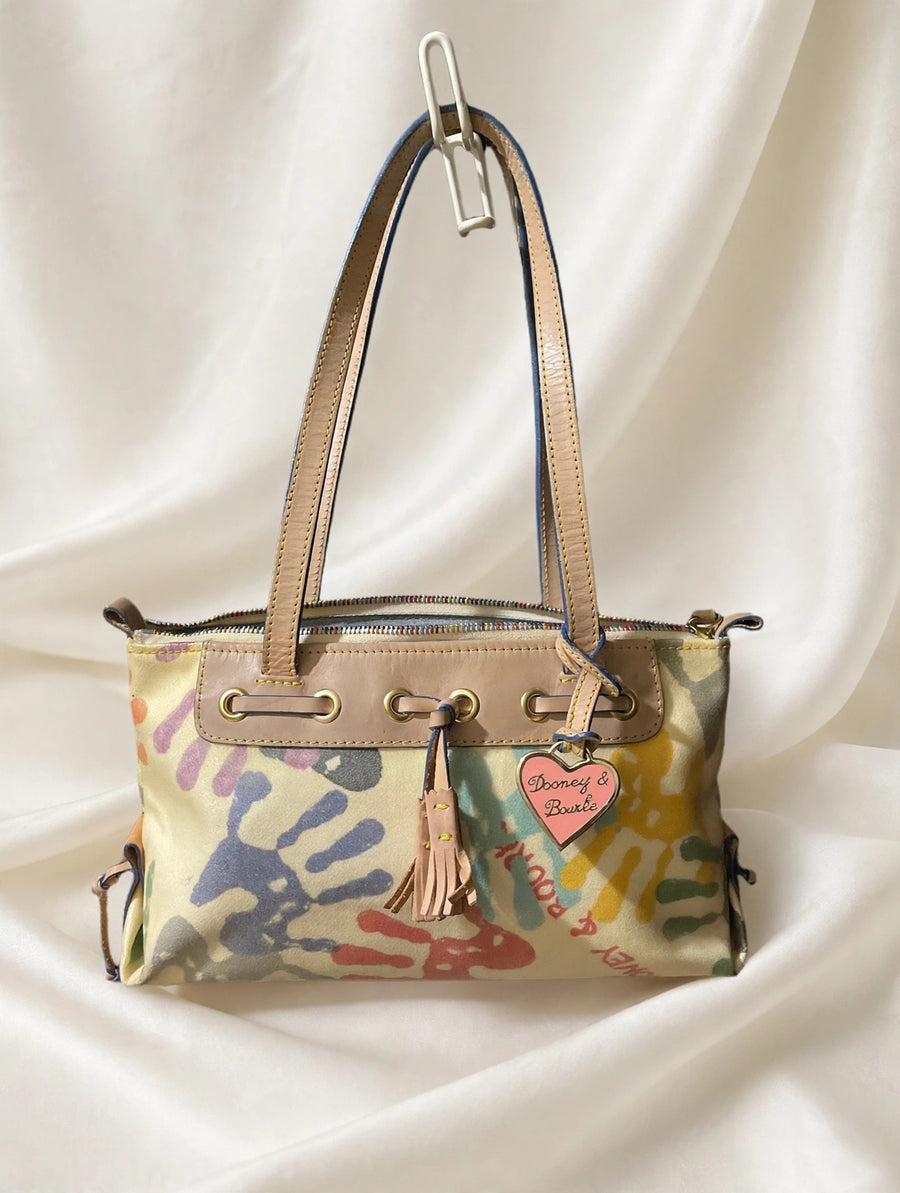 Dooney & Bourke Handprint Print Tote Bag Handbag