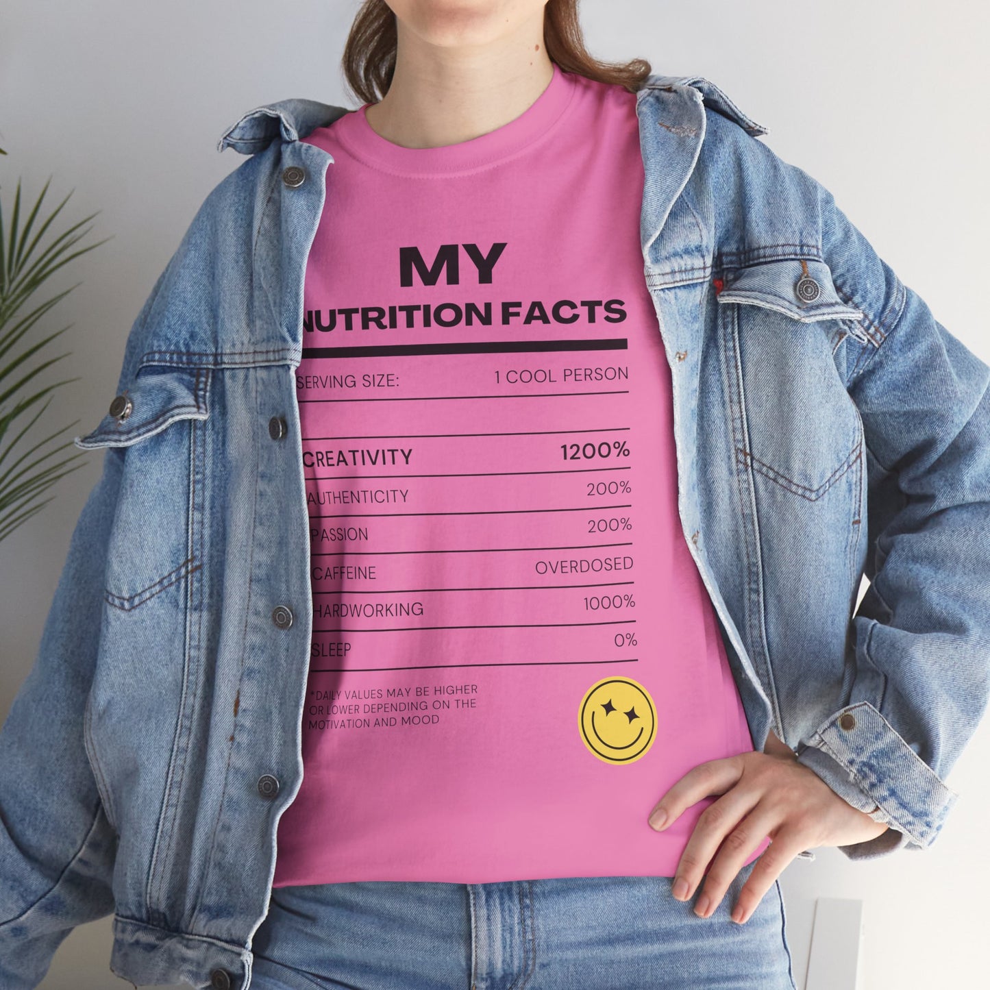 Creative Nutrition Facts Unisex Heavy Cotton Tee