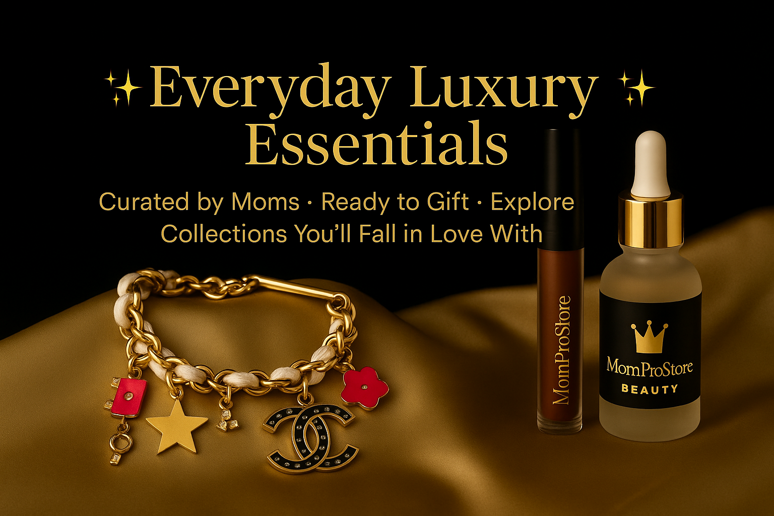 MomProStore everyday luxury jewelry and beauty collection