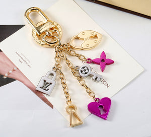 Unforgettable Gift 18k Gold-Plated Stainless Steel Keychain & Bag Charm