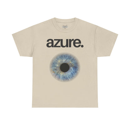 Azure Eye Unisex Heavy Cotton Tee - Unique Graphic T-Shirt for Casual Style