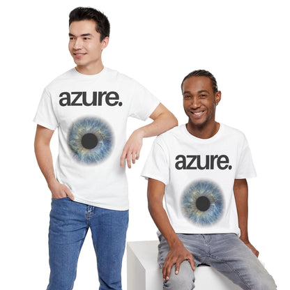 Azure Eye Unisex Heavy Cotton Tee - Unique Graphic T-Shirt for Casual Style