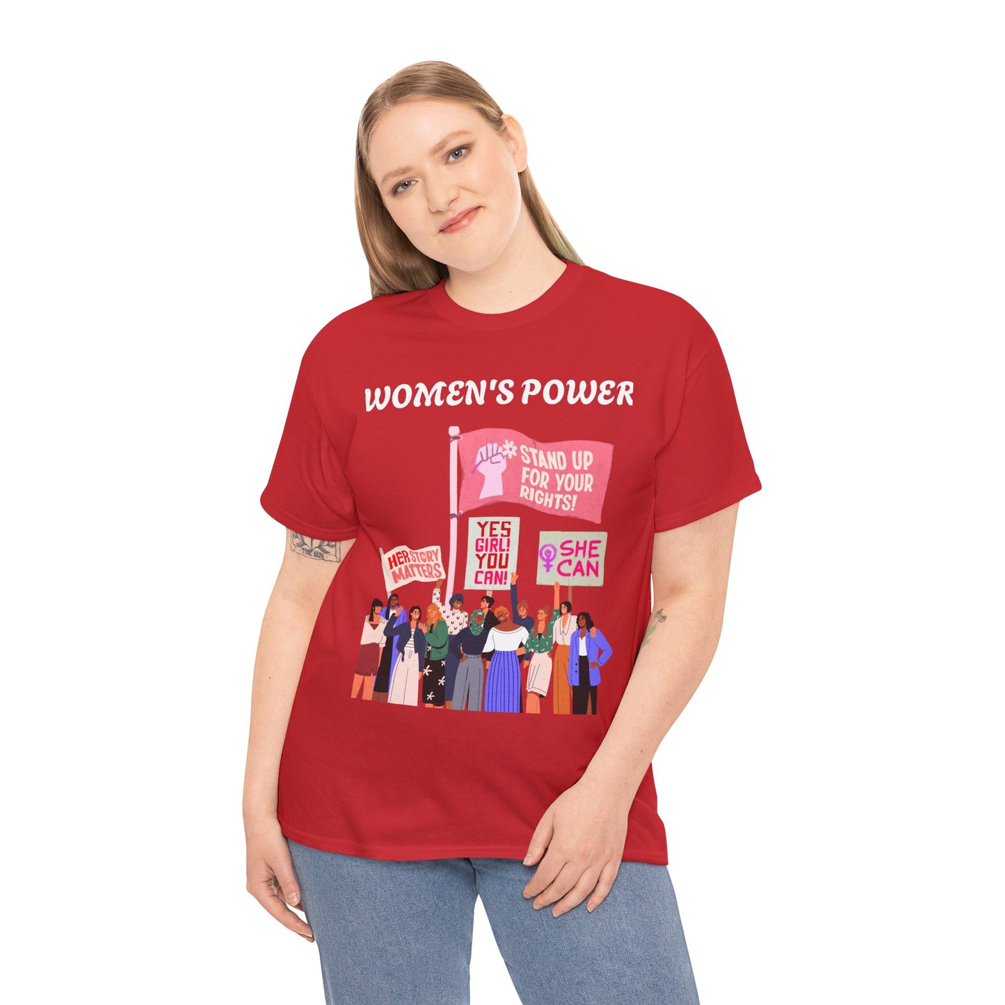Women's Empowerment Unisex Heavy Cotton Tee - Stand Up for Your Rights