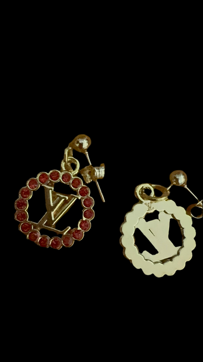 Handmade silver plated beads Bracelet & EARRINGS with designer zipper pull charm