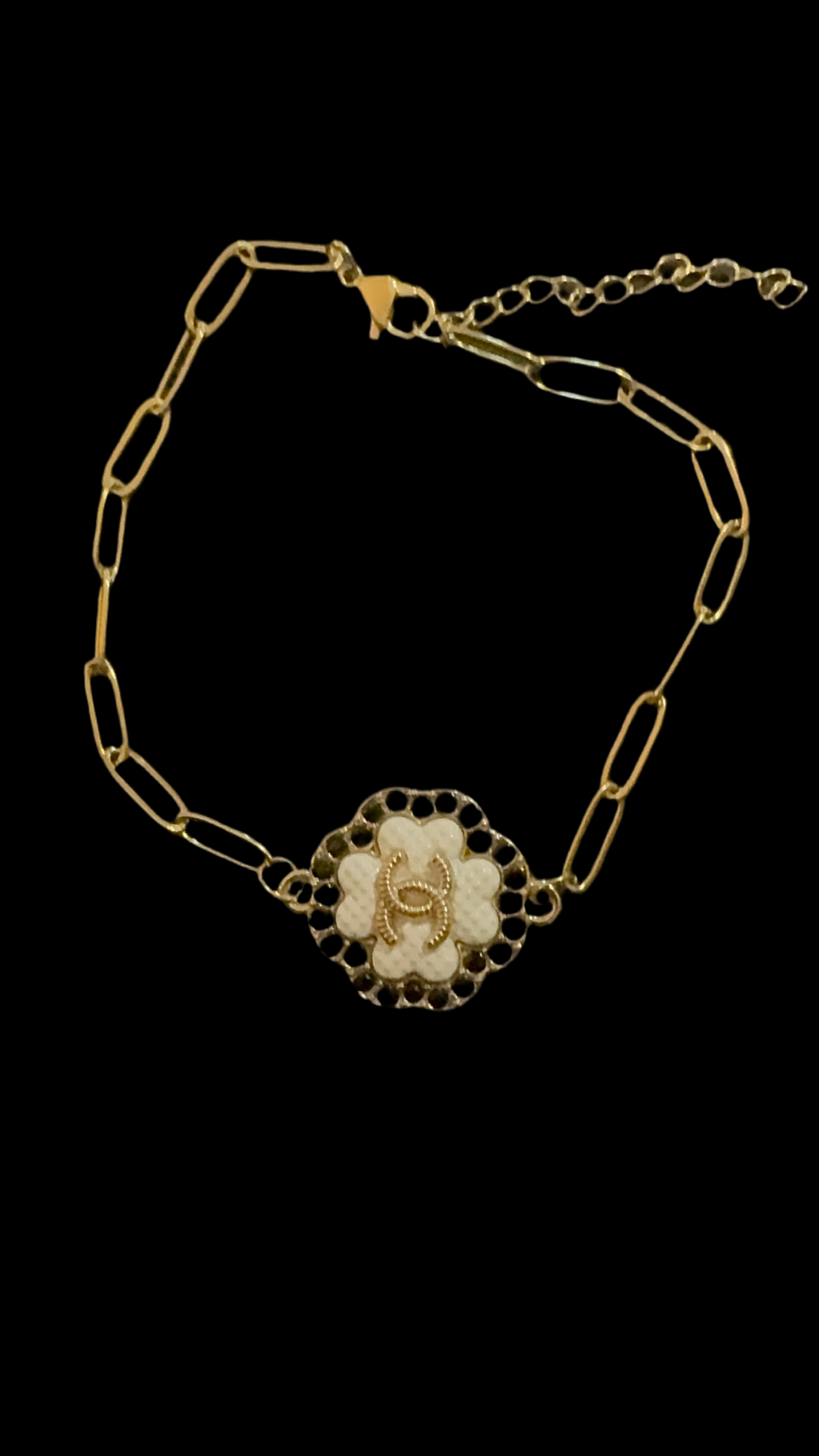 Custom Designer Charm Bracelet – 18K Gold Plated Stainless Steel