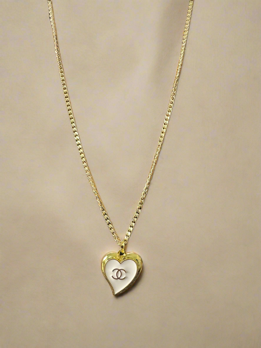 Handcrafted Designer Necklace – Zipper Pull Heart Style