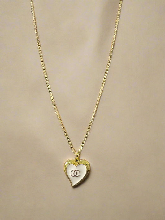 Handcrafted Designer Necklace – Zipper Pull Heart Style