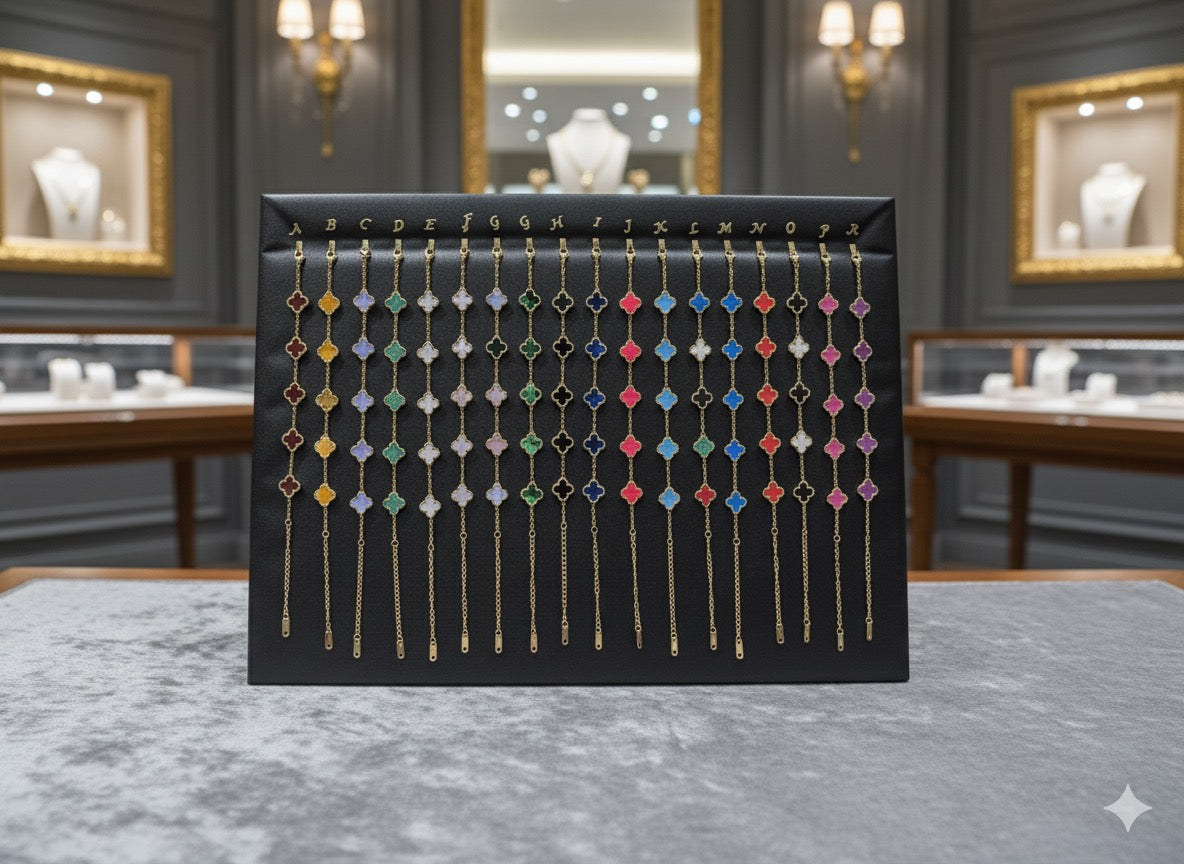 Luxury Clover Bracelet – 18K Gold Plated | Waterproof & Tarnish-Free