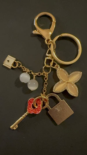 Handmade Designer Bag Charm – Luxury Zipper Pull Keychain