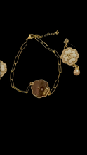 Load image into Gallery viewer, Zipper pull stamped unique set Bracelet &amp; earrings