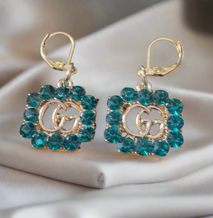 Elegant Handmade Zipper Pull Earrings – Gold & Blush Statement Style