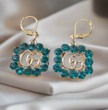 Elegant Handmade Zipper Pull Earrings – Gold & Blush Statement Style