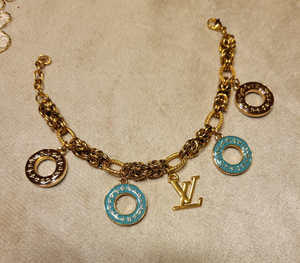 Handmade Multi Charm Bracelet – Zipper Pull