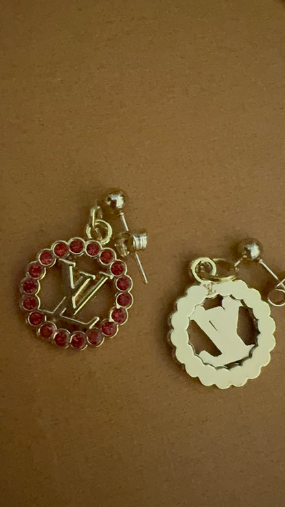 Handmade silver plated beads Bracelet & EARRINGS with designer zipper pull charm