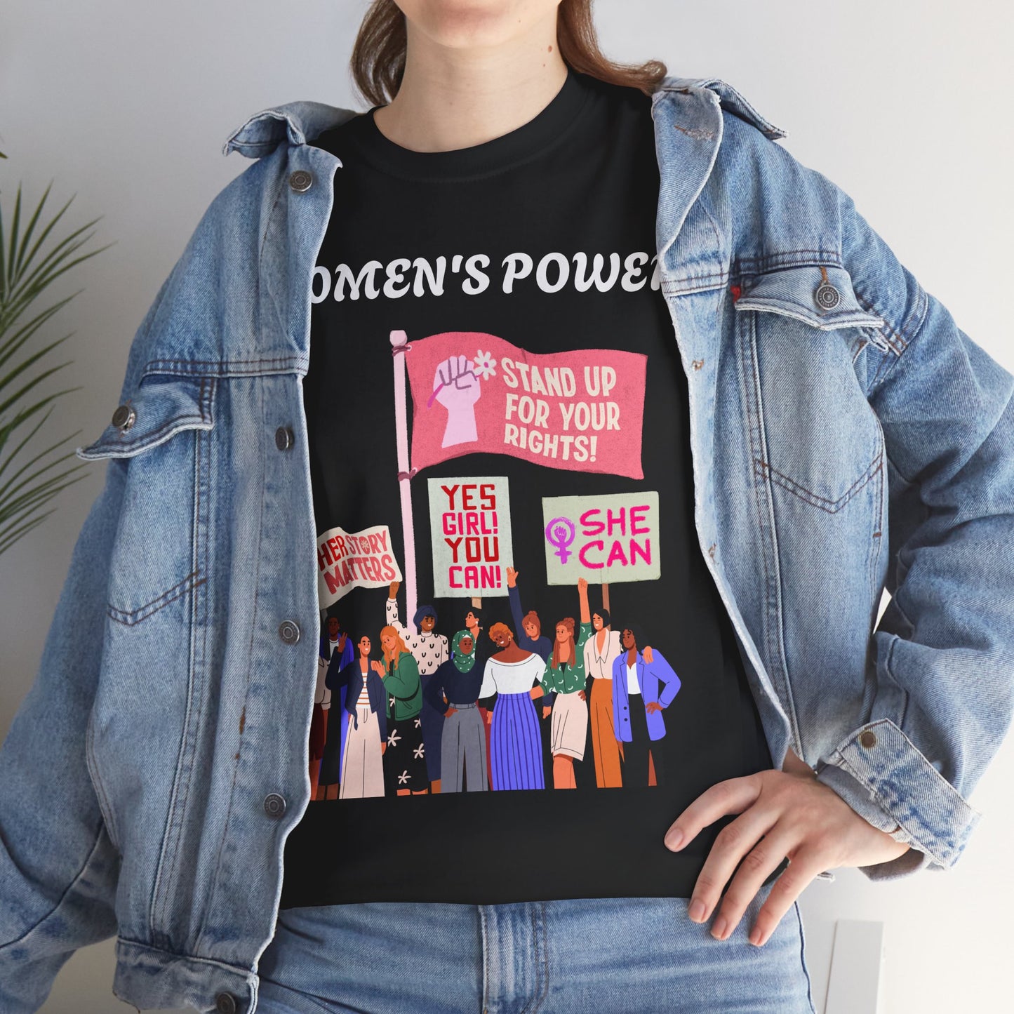 Women's Empowerment Unisex Heavy Cotton Tee - Stand Up for Your Rights