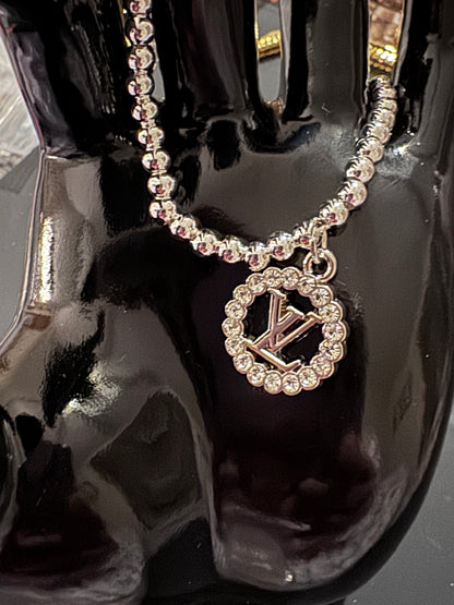 Handmade silver plated beads Bracelet & EARRINGS with designer zipper pull charm