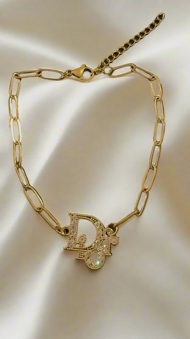 Handmade 18k Gold plated Stainless Steel zipper pull Bracelet