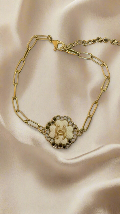 Custom Designer Charm Bracelet – 18K Gold Plated Stainless Steel
