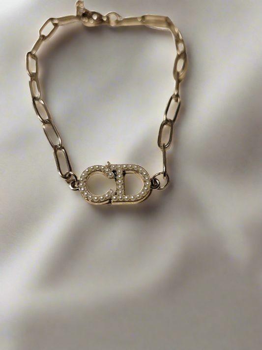 Silver Handmade Stainless Steel Bracelet – Pearl Elegant Zipper Pull