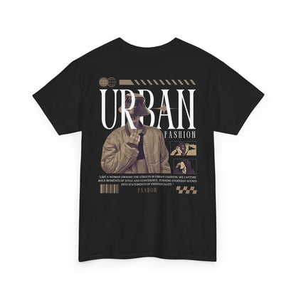 Urban Fashion Unisex Heavy Cotton Tee - Statement Graphic Tee for Street Style Lovers