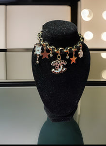 Handmade Bracelet with designer zipper pull Bracelet