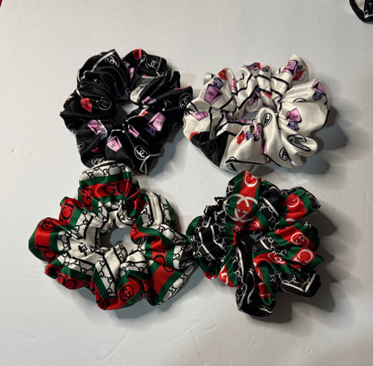 Designer scrunchie hair accessaries 