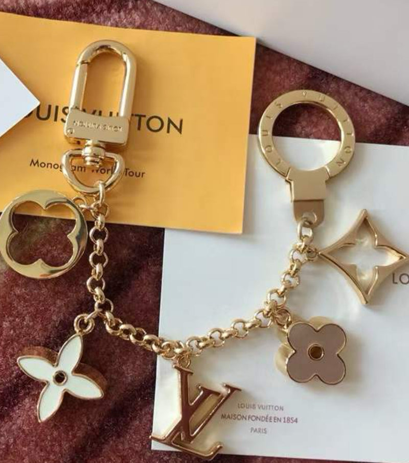Unforgettable Gift 18k Gold-Plated Stainless Steel Keychain & Bag Charm