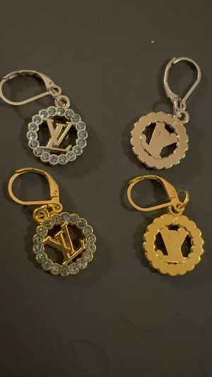 Handmade silver plated beads Bracelet & EARRINGS with designer zipper pull charm
