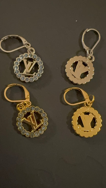 Handmade silver plated beads Bracelet & EARRINGS with designer zipper pull charm