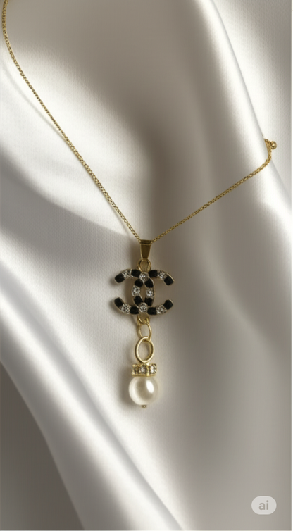 Handmade zipper pull Necklace