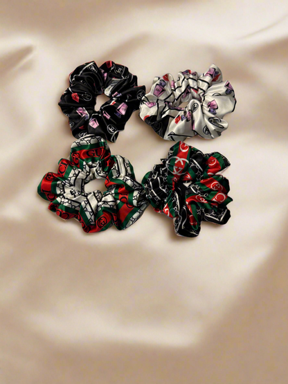 Luxury Designer-Inspired Satin Scrunchie