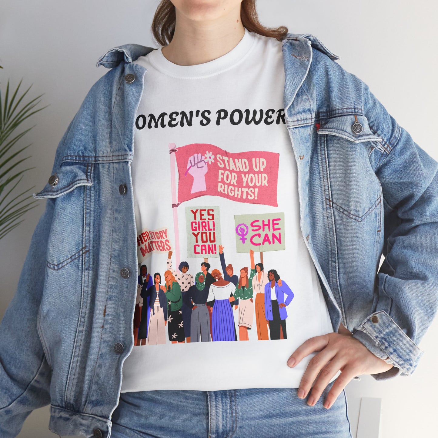 Women's Empowerment Unisex Heavy Cotton Tee - Stand Up for Your Rights