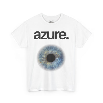 Azure Eye Unisex Heavy Cotton Tee - Unique Graphic T-Shirt for Casual Style
