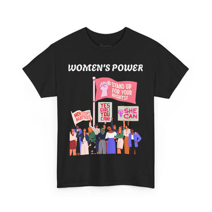 Women's Empowerment Unisex Heavy Cotton Tee - Stand Up for Your Rights