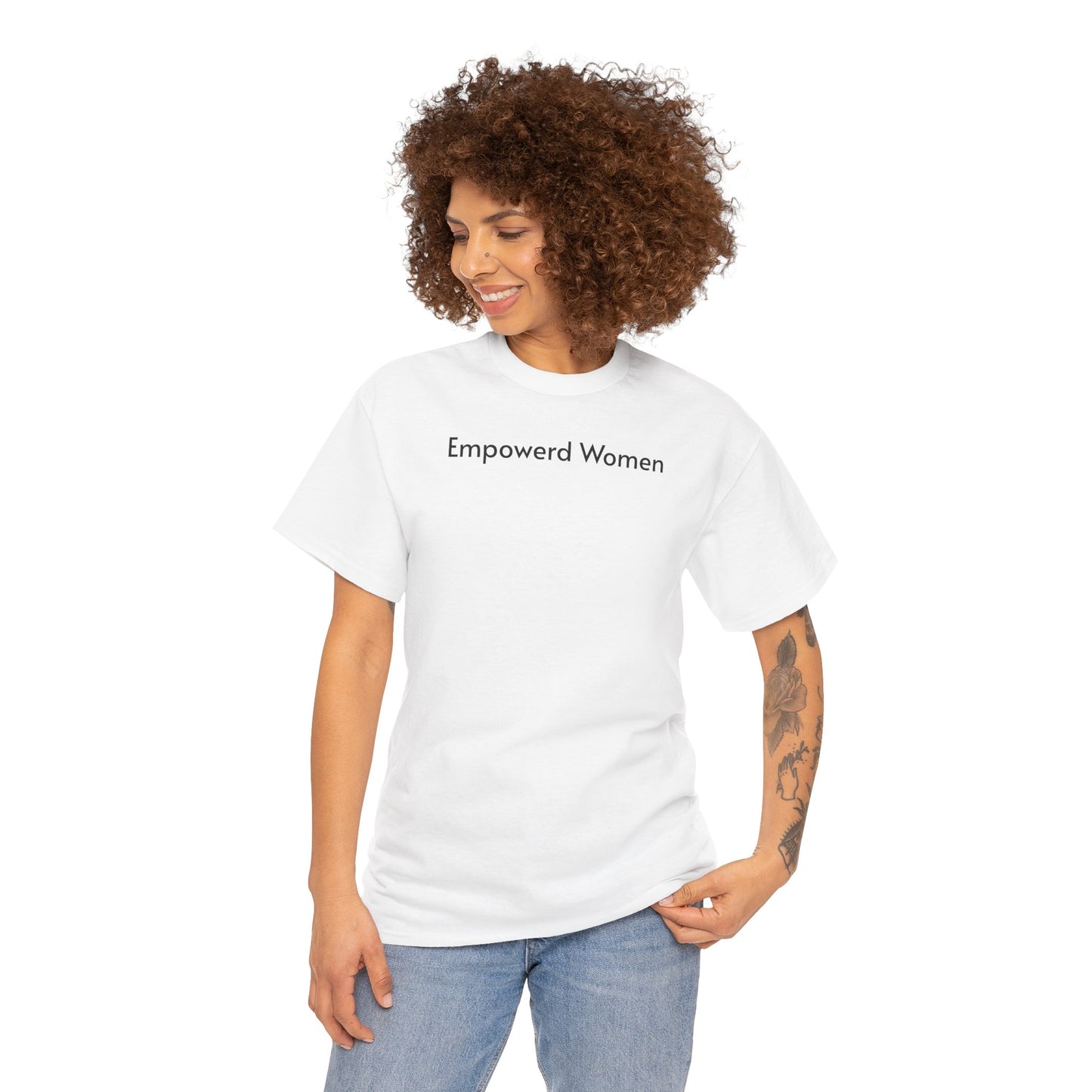 Empowered Women Unisex Heavy Cotton Tee - Women Empowerment Design