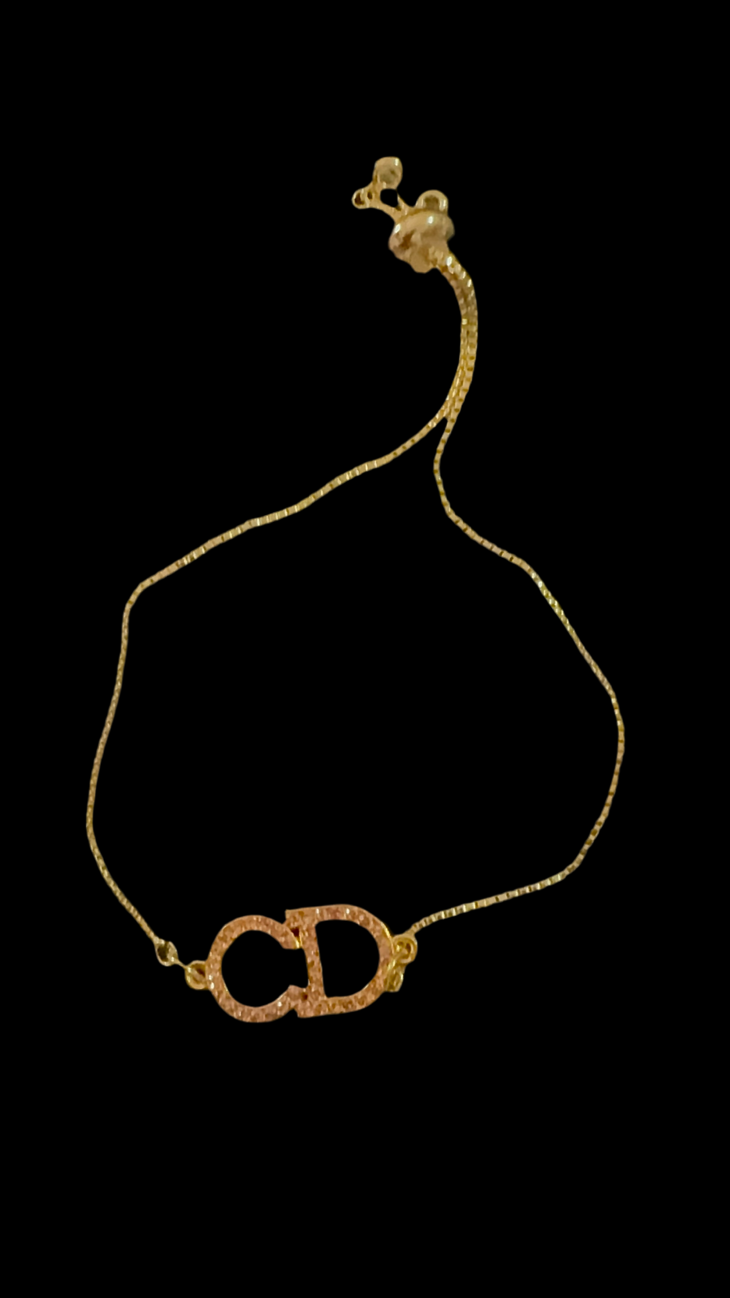 Pink Rhinestone 18K Gold Plated Stainless Steel Bracelet – Customizable Zipper Pull Design