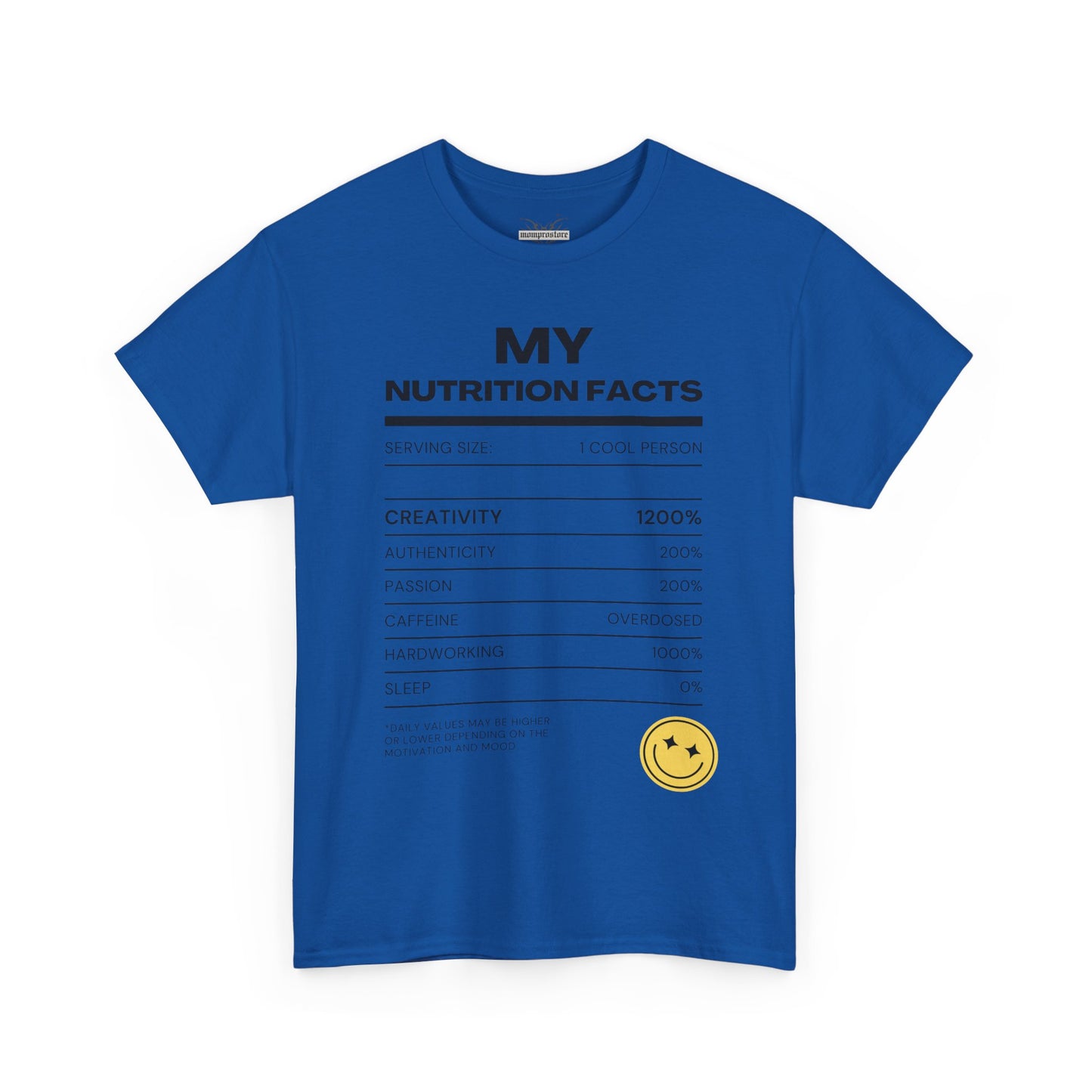 Creative Nutrition Facts Unisex Heavy Cotton Tee