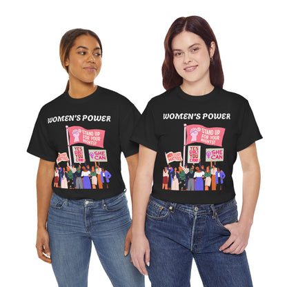 Women's Empowerment Unisex Heavy Cotton Tee - Stand Up for Your Rights