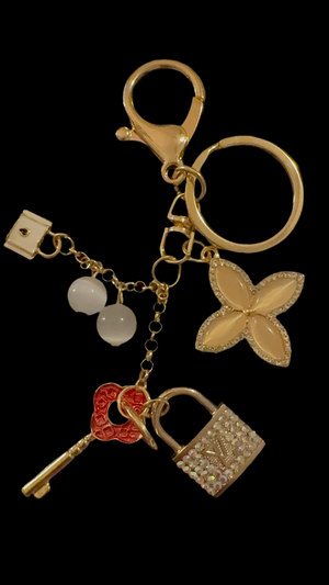 Handmade Designer Bag Charm – Luxury Zipper Pull Keychain