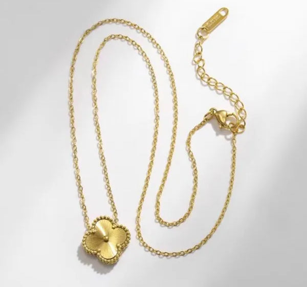 18K Gold Plated Stainless Steel Clover set