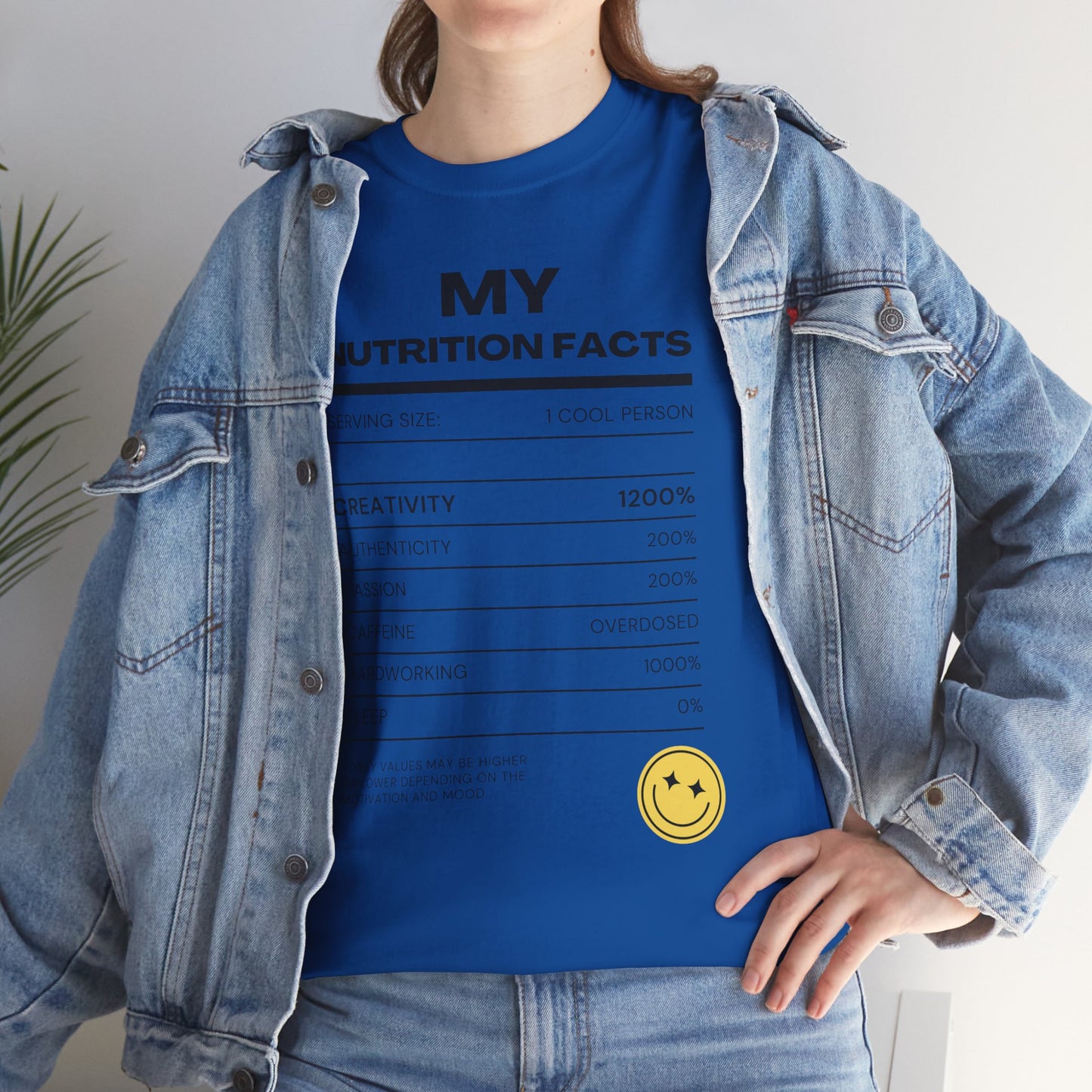 Creative Nutrition Facts Unisex Heavy Cotton Tee