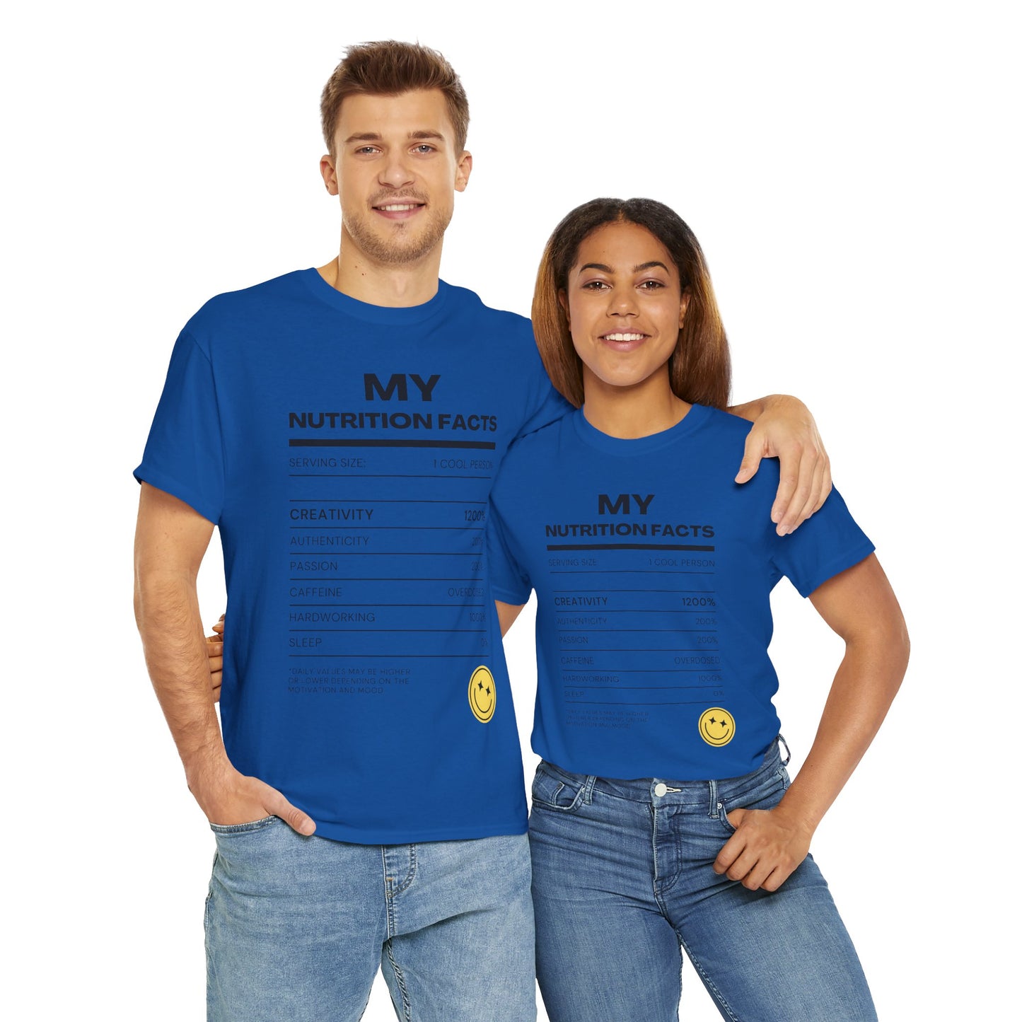 Creative Nutrition Facts Unisex Heavy Cotton Tee
