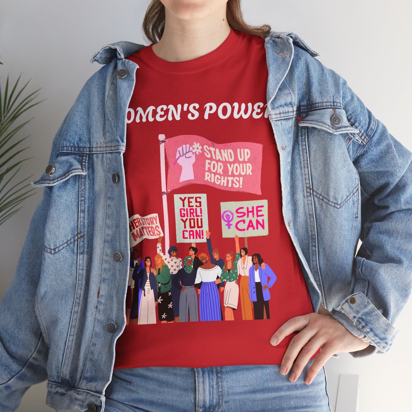 Women's Empowerment Unisex Heavy Cotton Tee - Stand Up for Your Rights