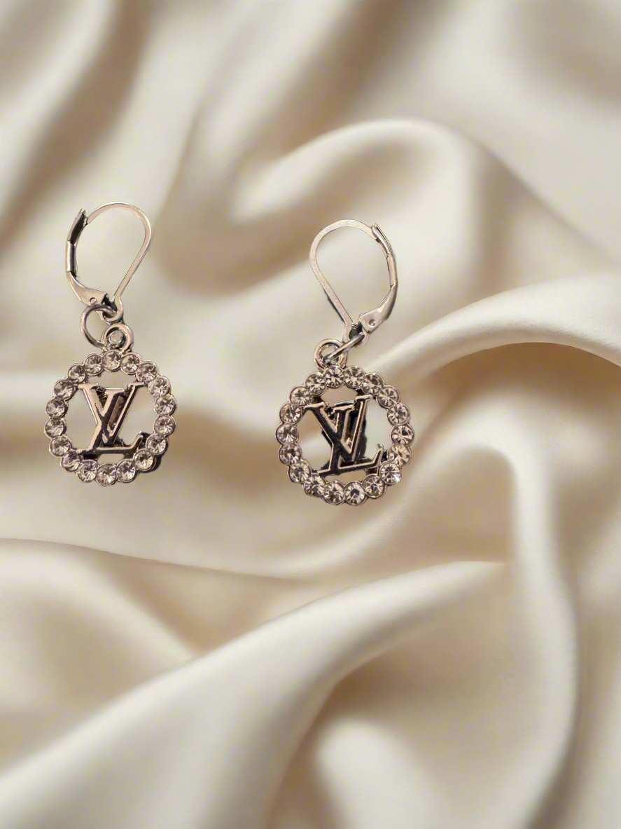 Handmade silver plated beads Bracelet & EARRINGS with designer zipper pull charm