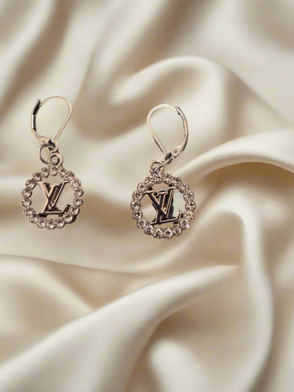 Handmade silver plated beads Bracelet & EARRINGS with designer zipper pull charm