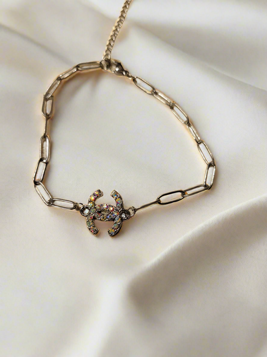Silver Handmade Stainless Steel Bracelet – Elegant Zipper Pull