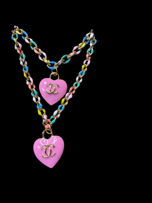 Handcrafted Zipper Pull Jewelry Set – Bracelet  & Necklace
