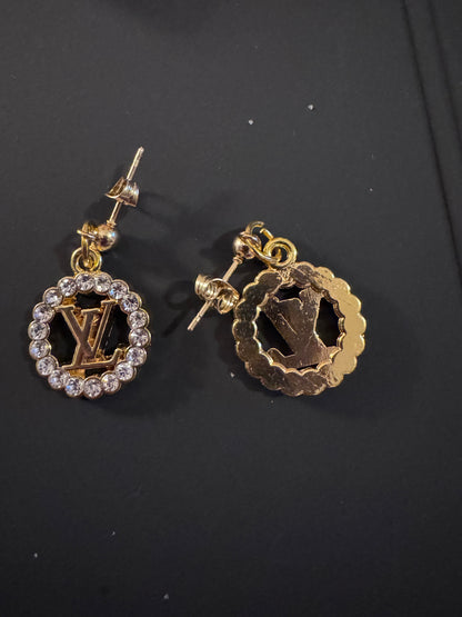 Handmade silver plated beads Bracelet & EARRINGS with designer zipper pull charm