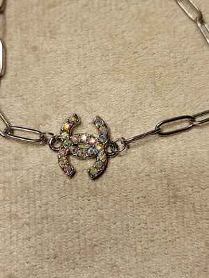 Silver Handmade Stainless Steel Bracelet – Elegant Zipper Pull