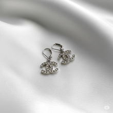 Load image into Gallery viewer, Silver Handmade Zipper Pull Earrings